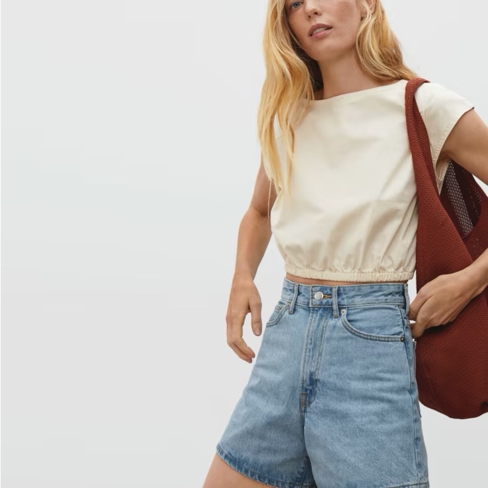 Everlane 100% cotton crop top
